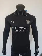 Manchester city negra manga larga - HAALAND #9