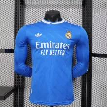 Real Madrid azul manga larga - MBAPPE #10